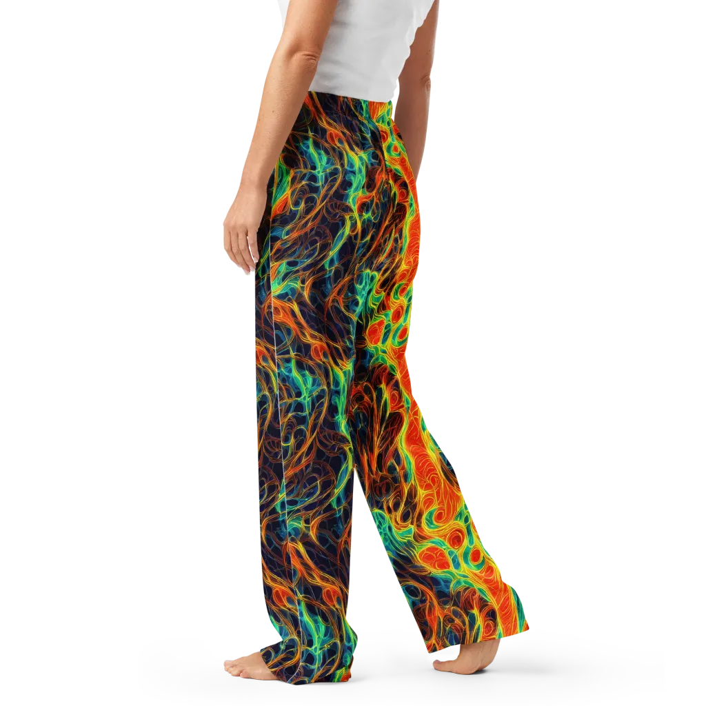 Molten Aurora on Women's Pajama Pants — Left