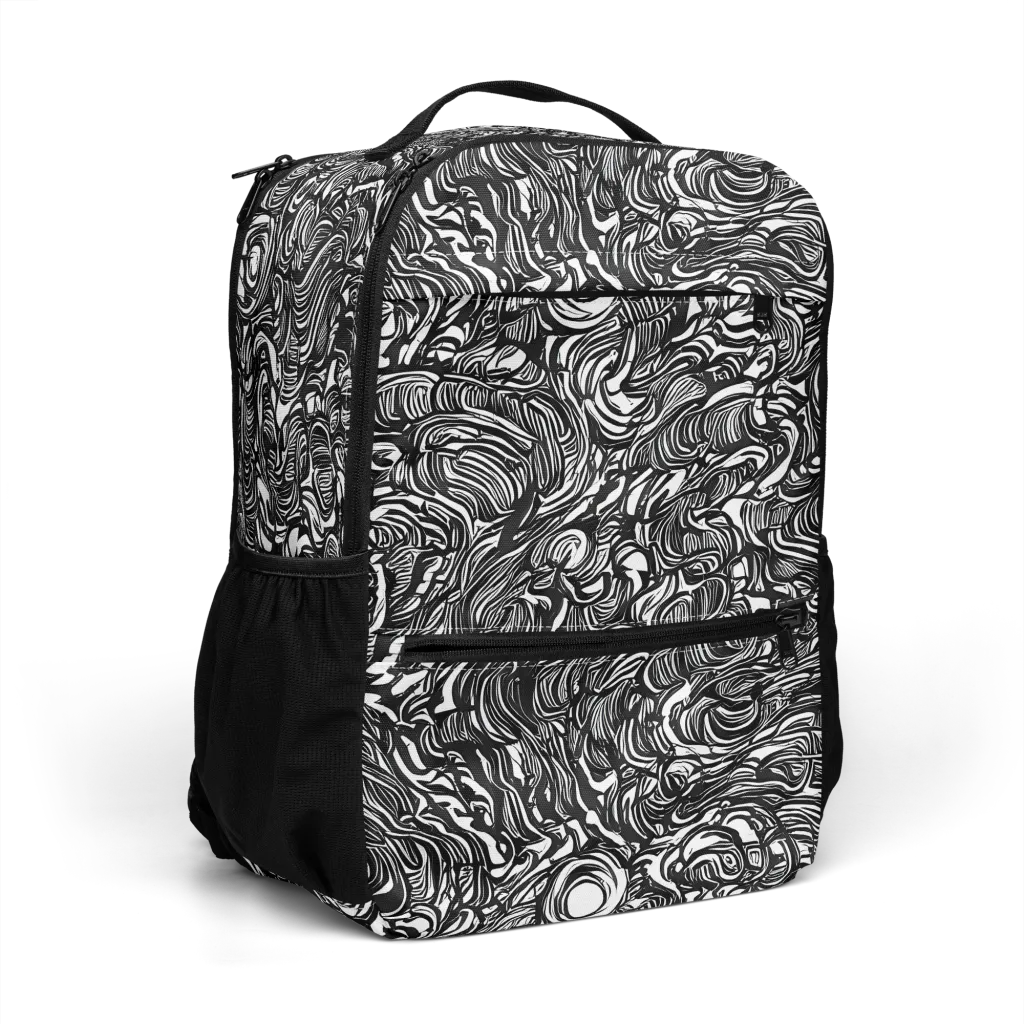 Monochrome Torrent on Utility Backpack — Right Front