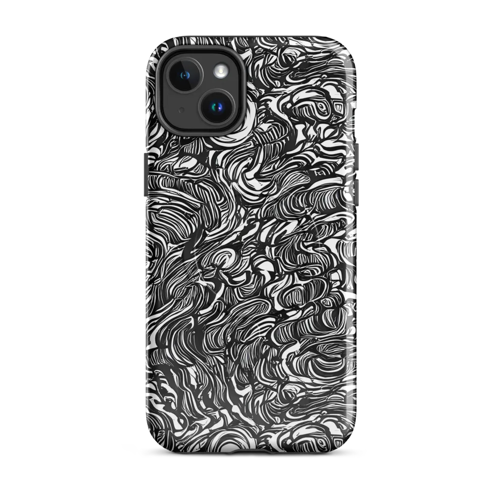 Monochrome Torrent on MagSafe Tough Case for iPhone® — Front