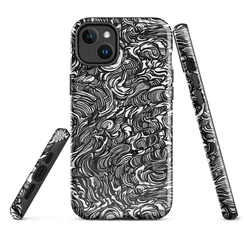 Monochrome Torrent on MagSafe Tough Case for iPhone® — Front