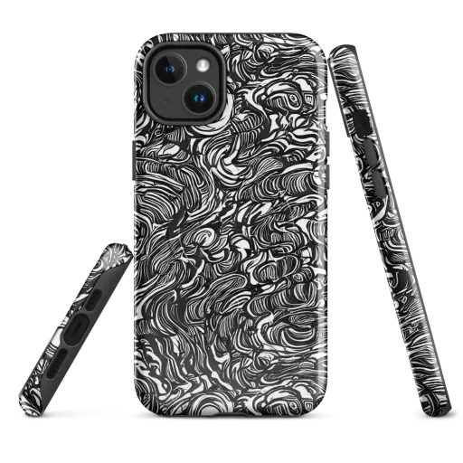 Monochrome Torrent on a MagSafe Tough Case for iPhone®