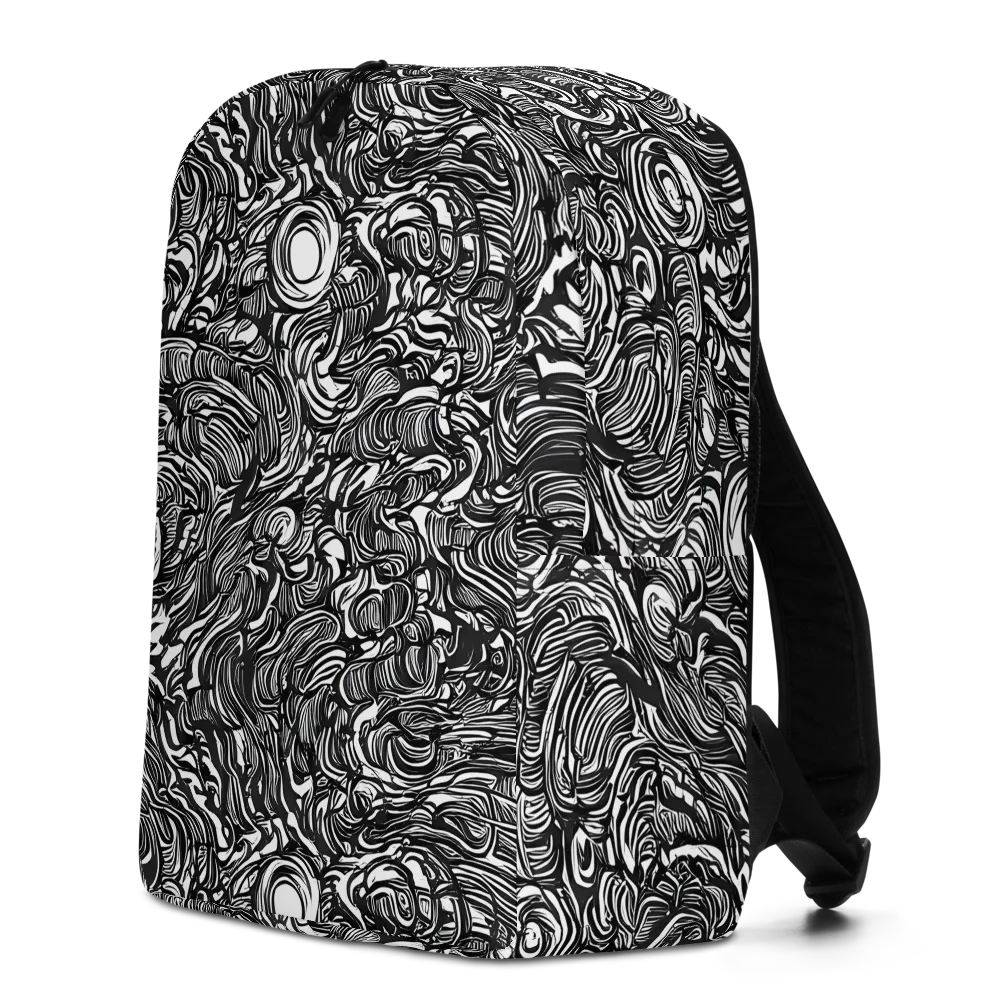 Monochrome Torrent on Minimalist Backpack — Left