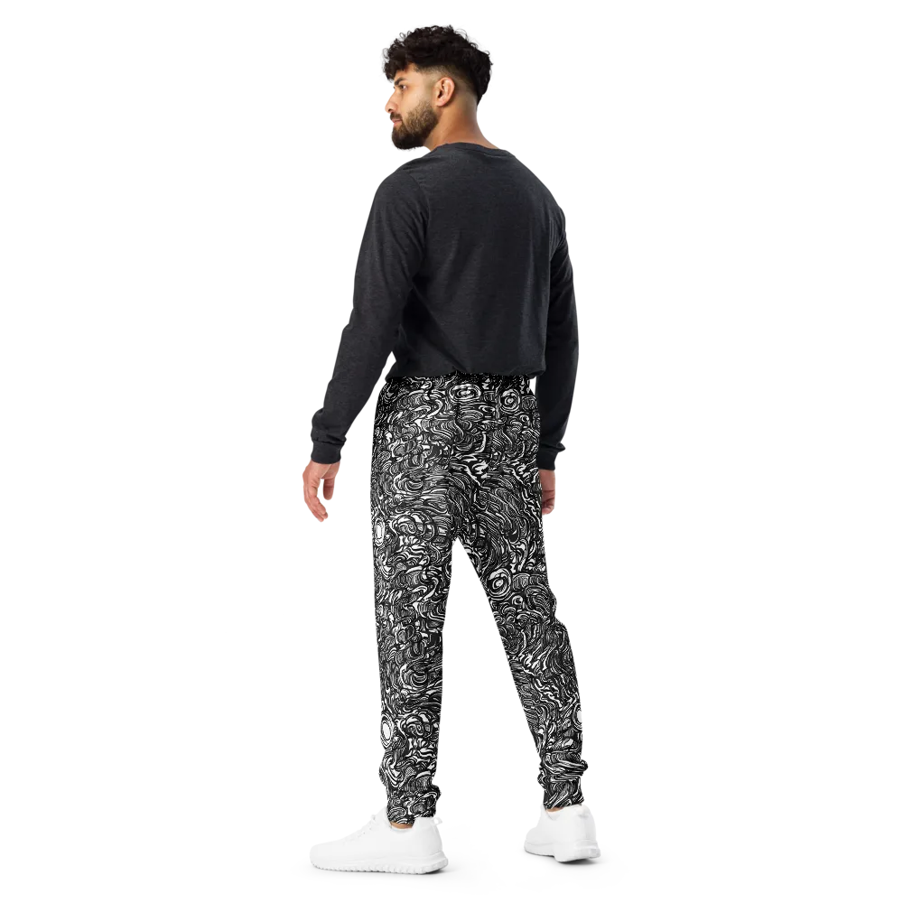 Monochrome Torrent on Men's Joggers — Back