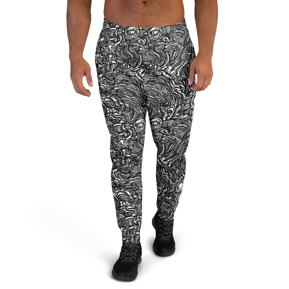 Monochrome Torrent on Men's Joggers — Front