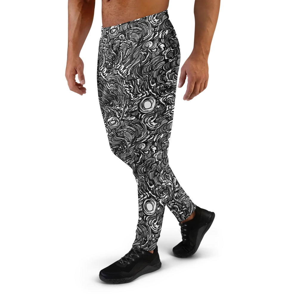Monochrome Torrent on Men's Joggers — Left