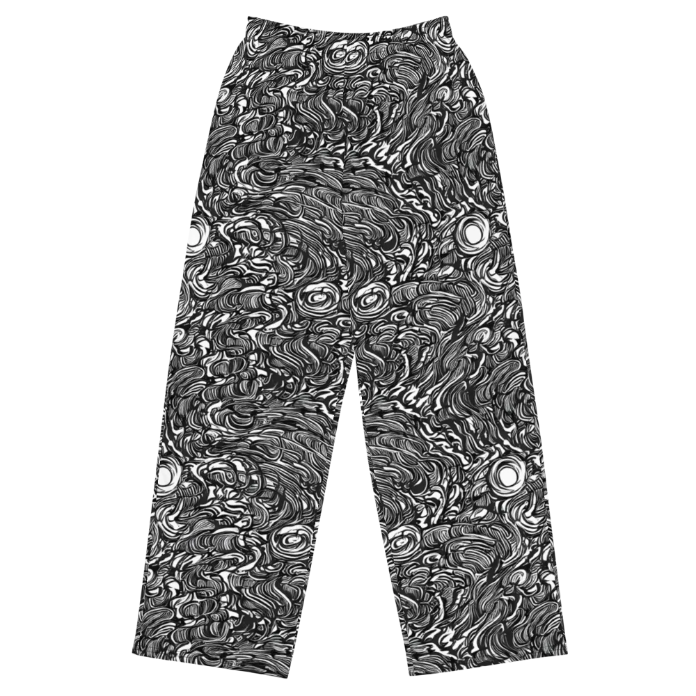 Monochrome Torrent on Wide-Leg Pants — Front
