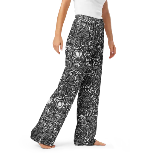 Monochrome Torrent on a Women's Pajama Pants