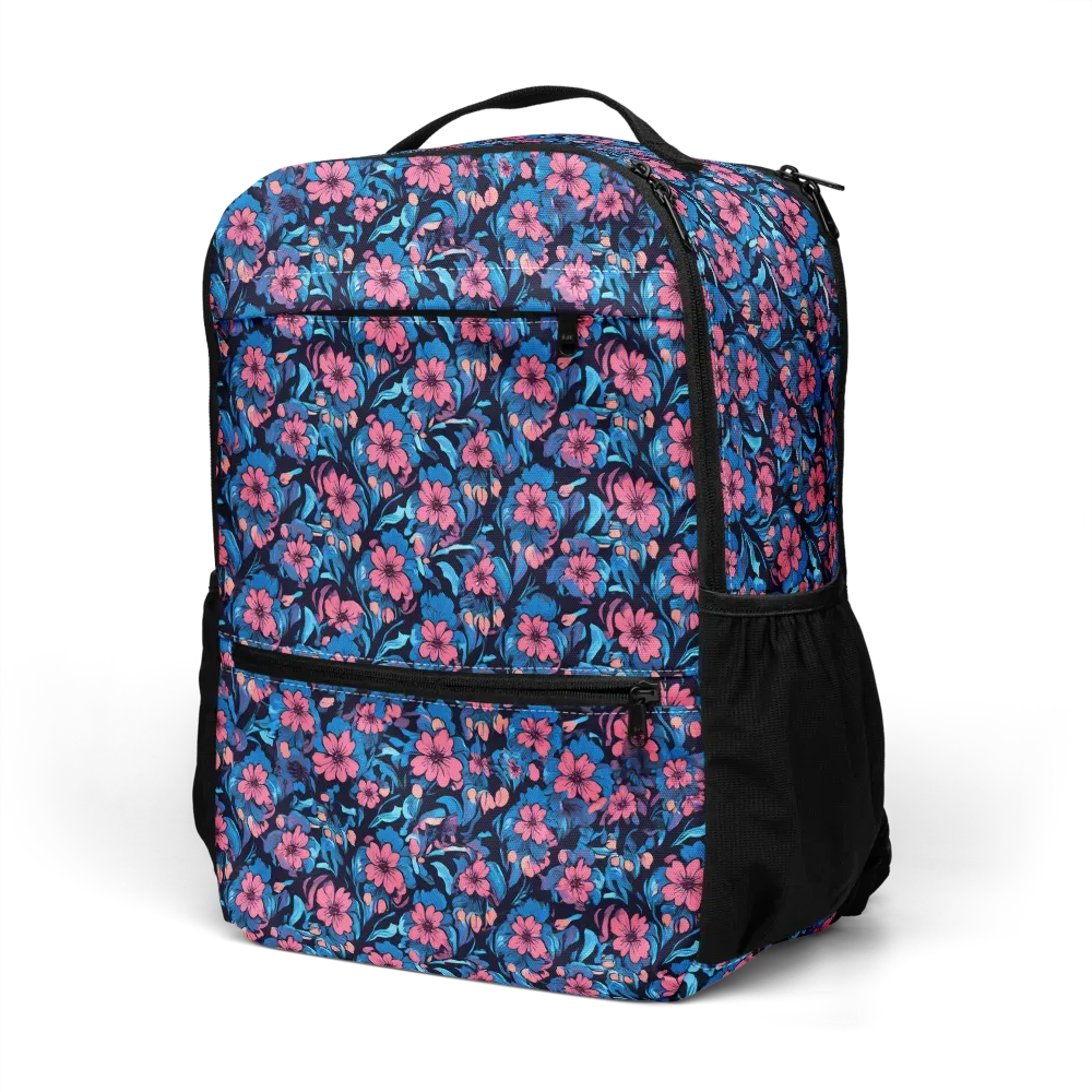 Neon Nightgarden on Utility Backpack — Left Front