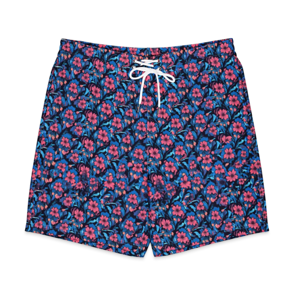 Neon Nightgarden on Men's Board Shorts — Front