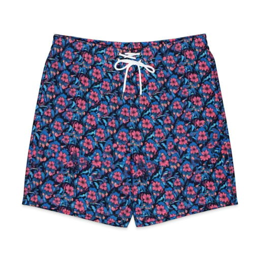 Neon Nightgarden on a Men's Board Shorts