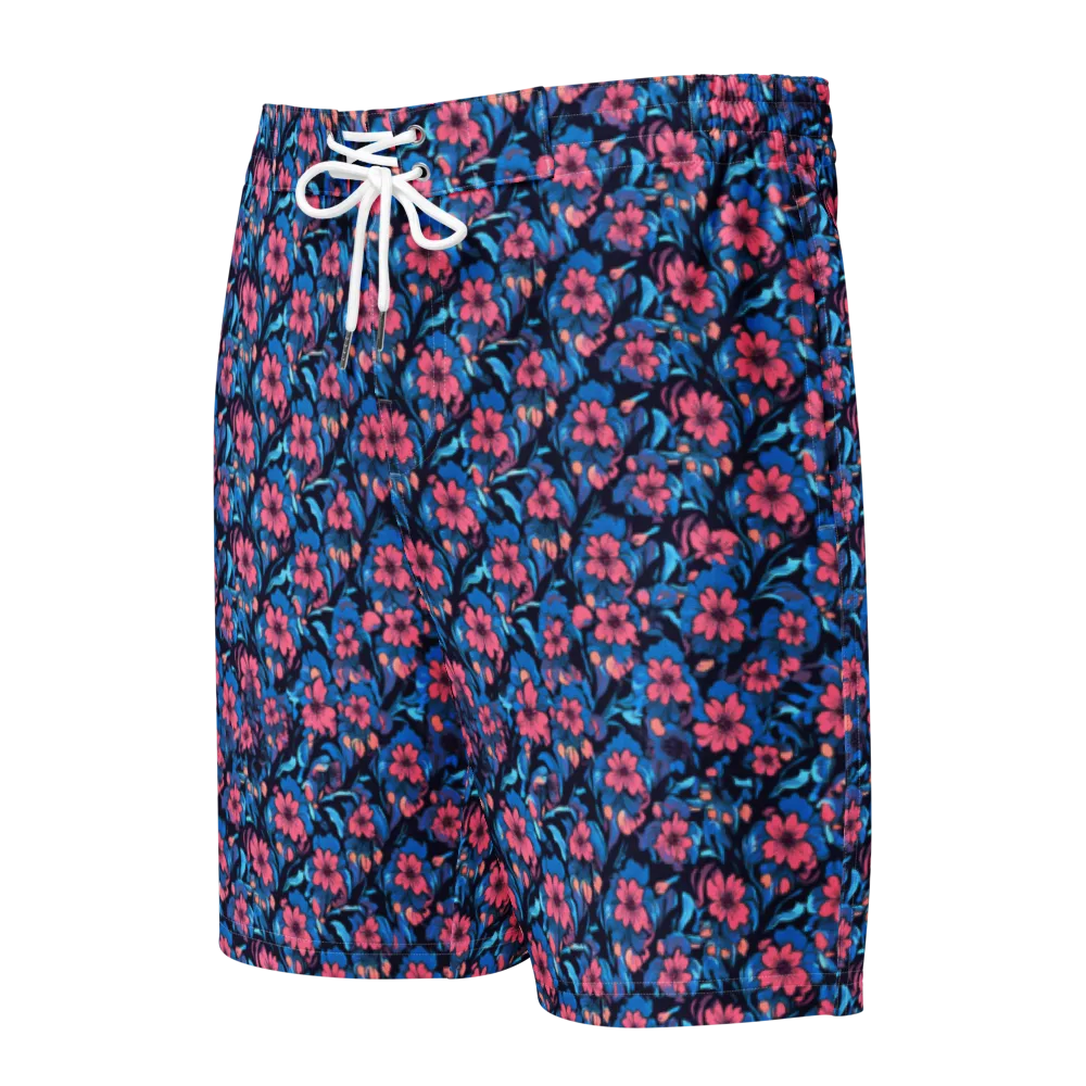 Neon Nightgarden on Men's Board Shorts — Front
