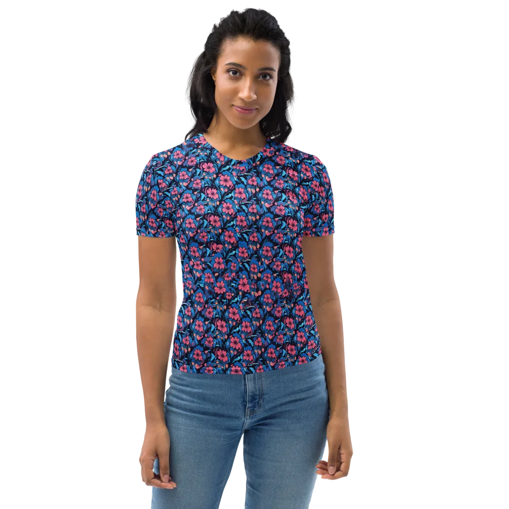 Neon Nightgarden on Women's Crew Neck T-Shirt — Front