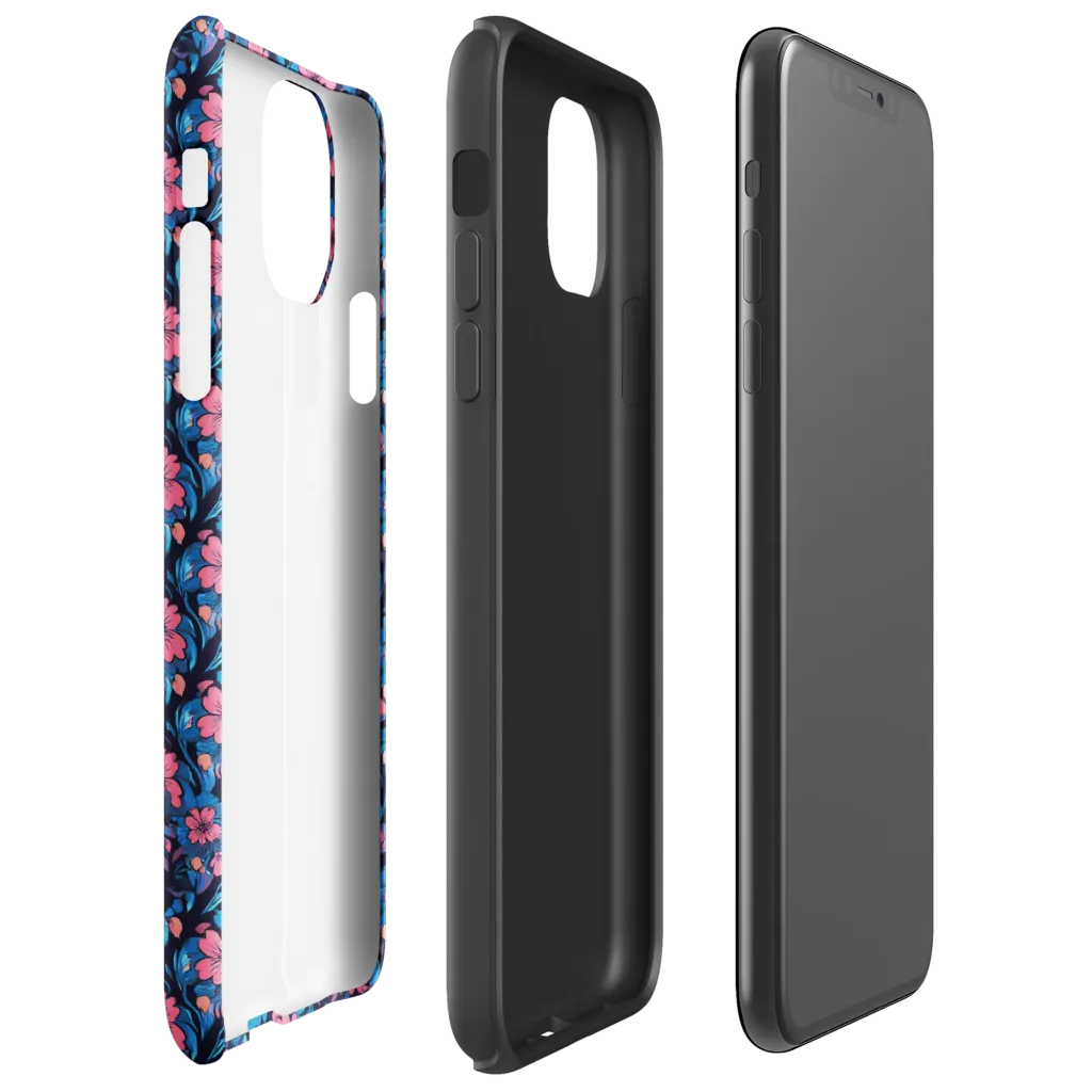 Neon Nightgarden on Tough Case for iPhone® — Right