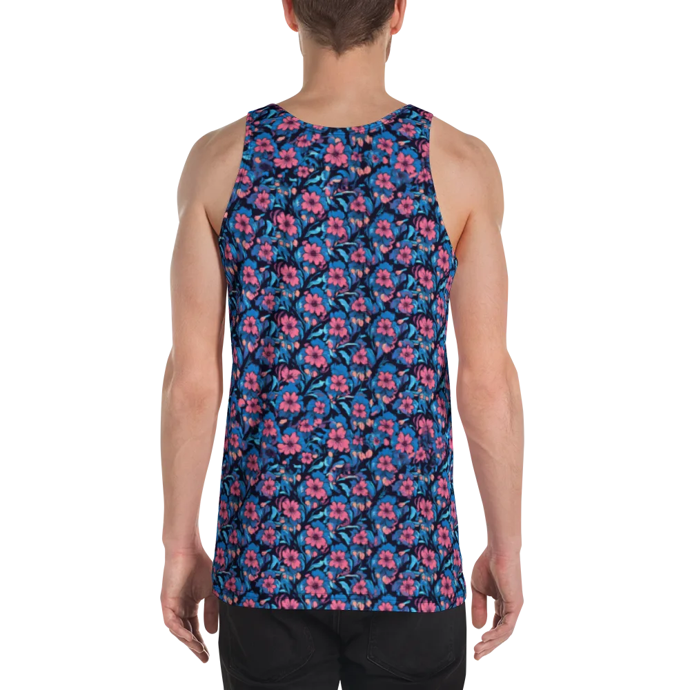 Neon Nightgarden on Men's Tank Top — Back