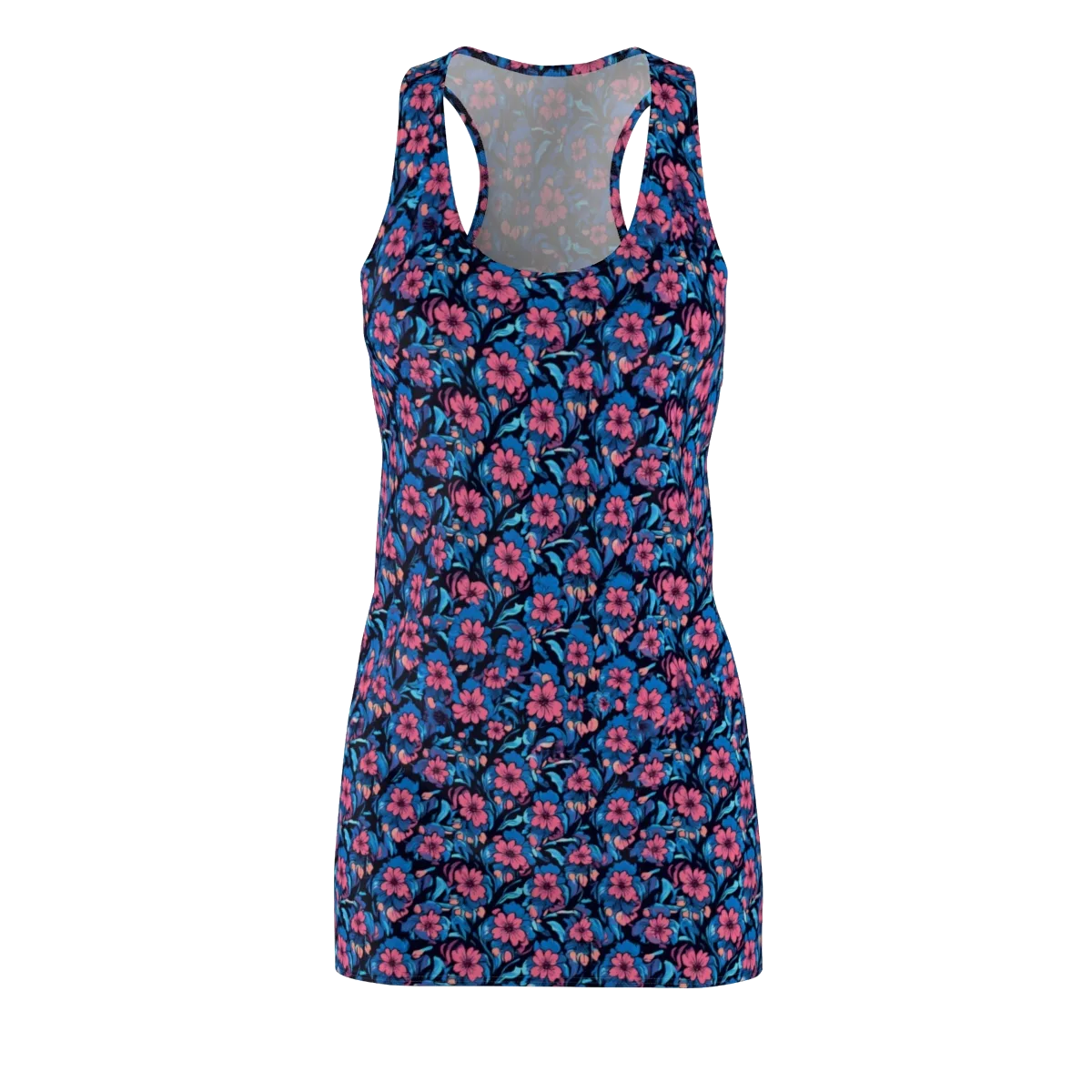 Neon Nightgarden on Racerback Dress — Front