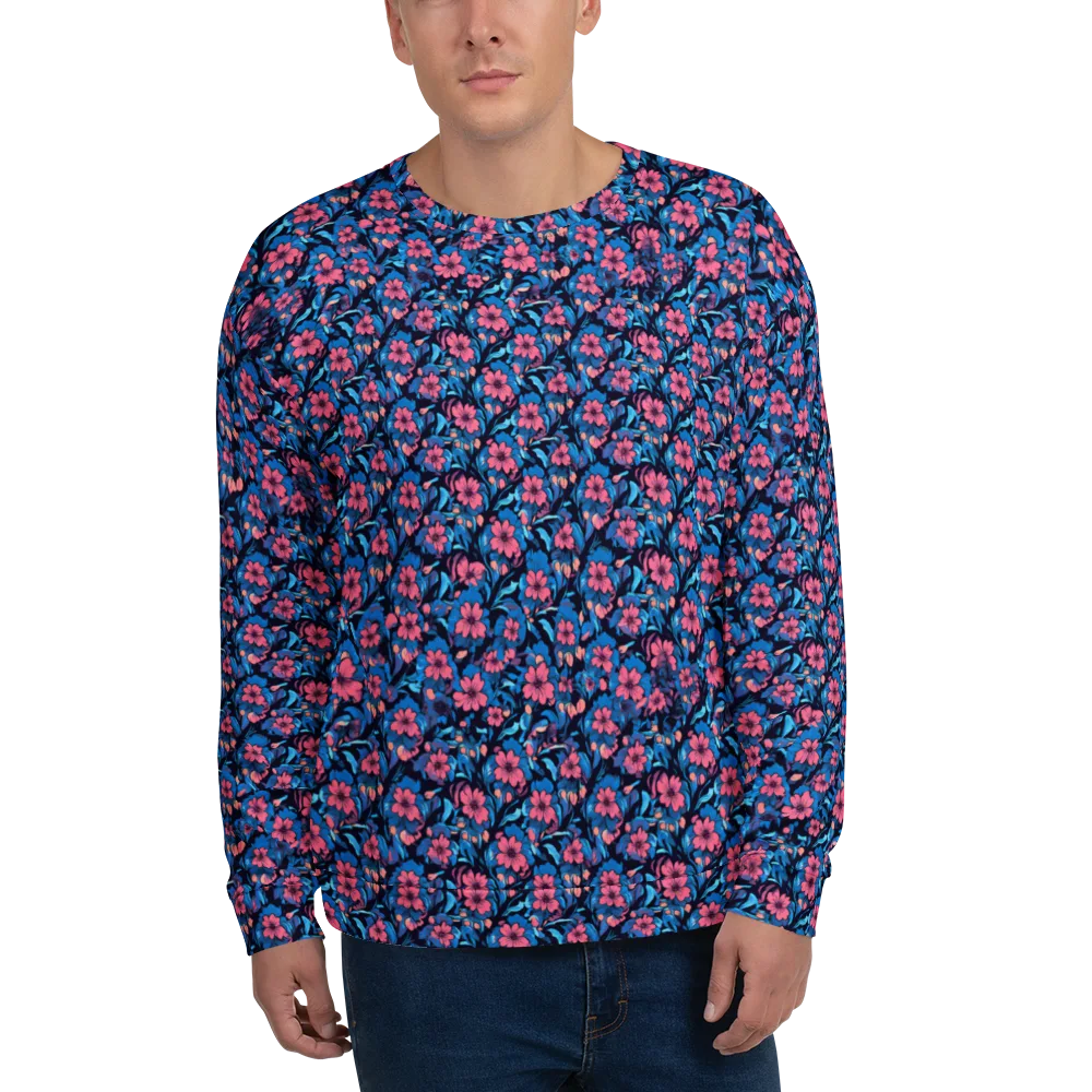 Neon Nightgarden on Sweatshirt — Front