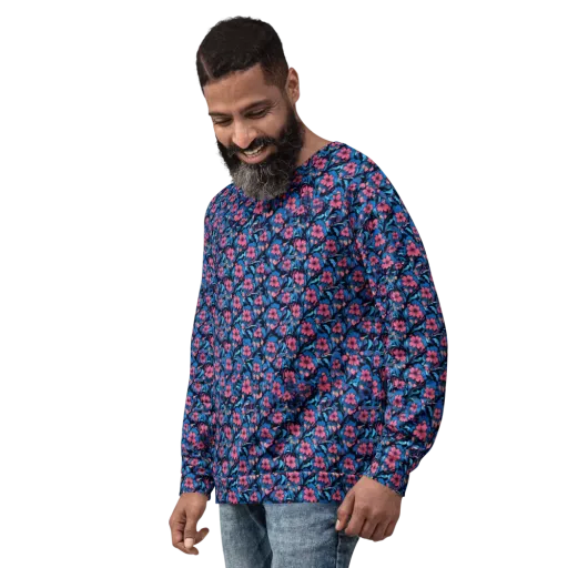 Neon Nightgarden on a Sweatshirt