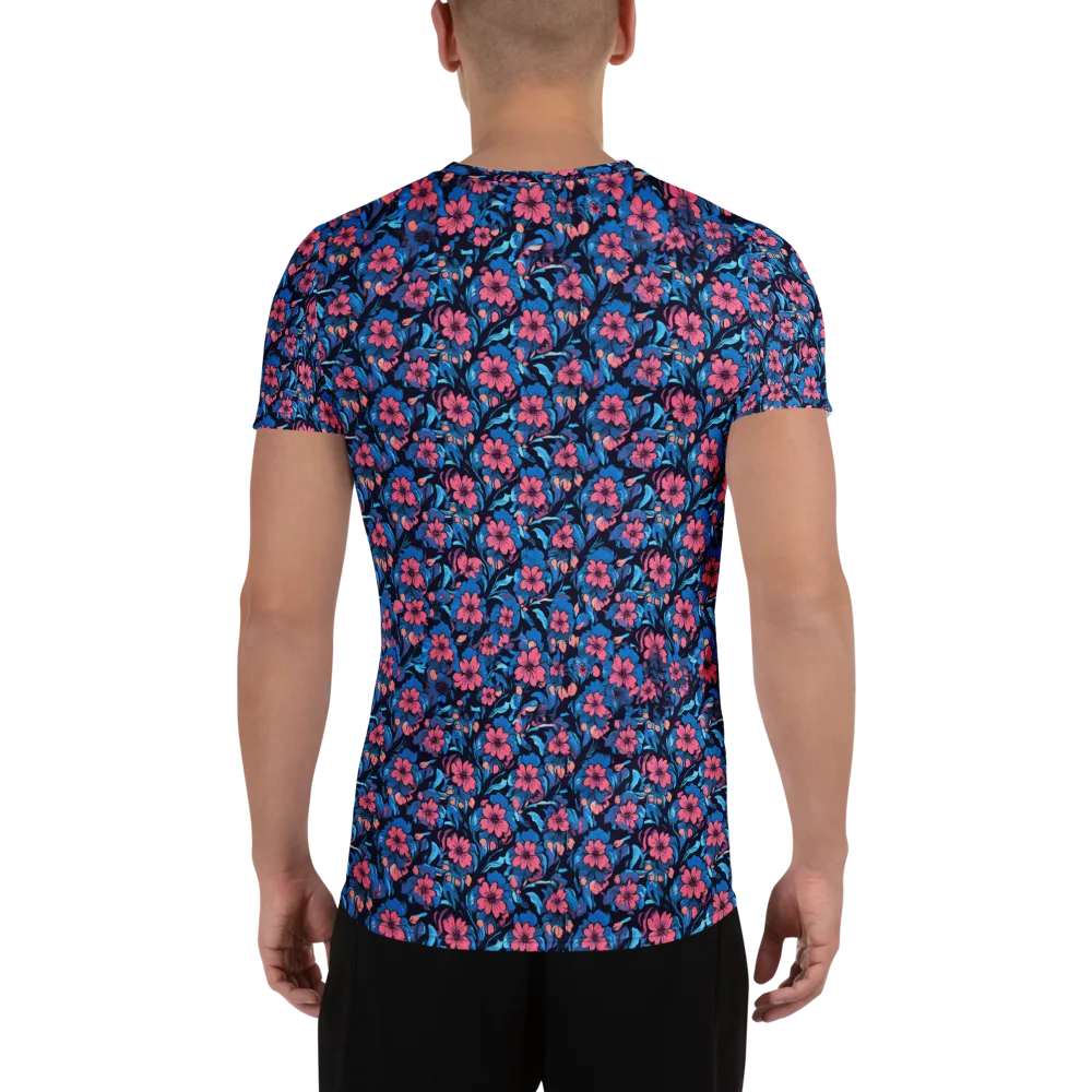 Neon Nightgarden on Men's Athletic T-Shirt — Back
