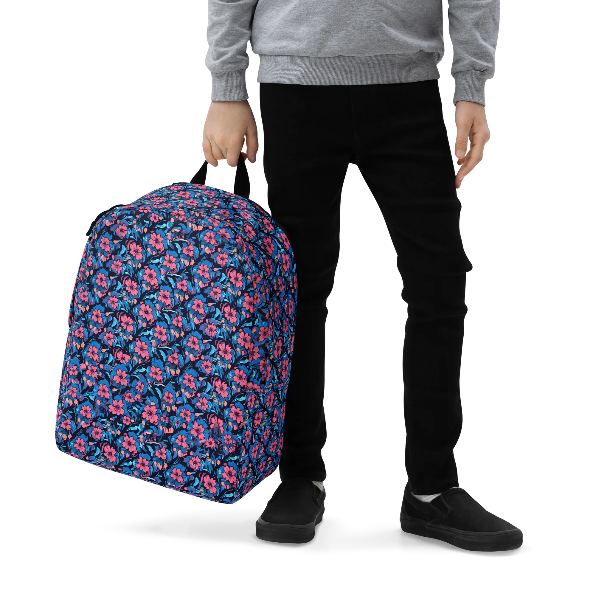 Neon Nightgarden on Minimalist Backpack — Zoomed-in