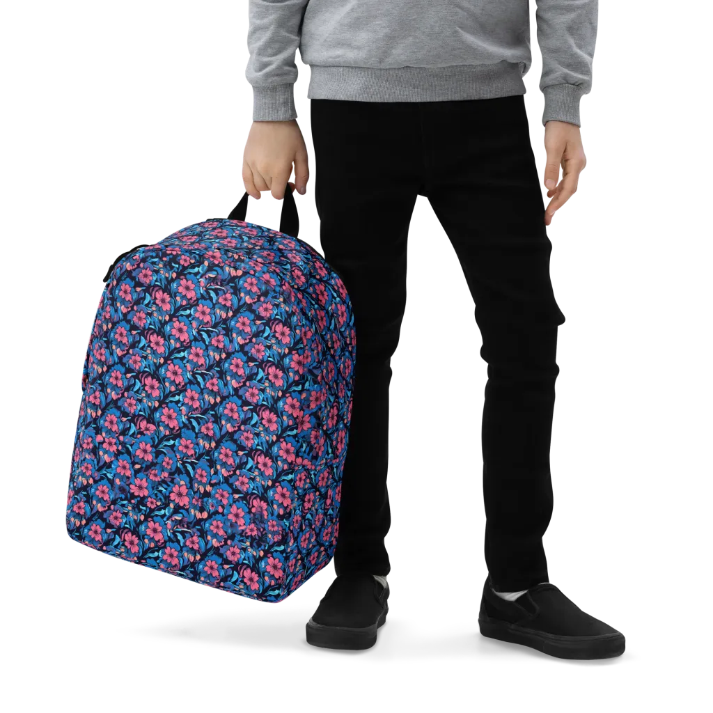 Neon Nightgarden on Minimalist Backpack — Zoomed-in