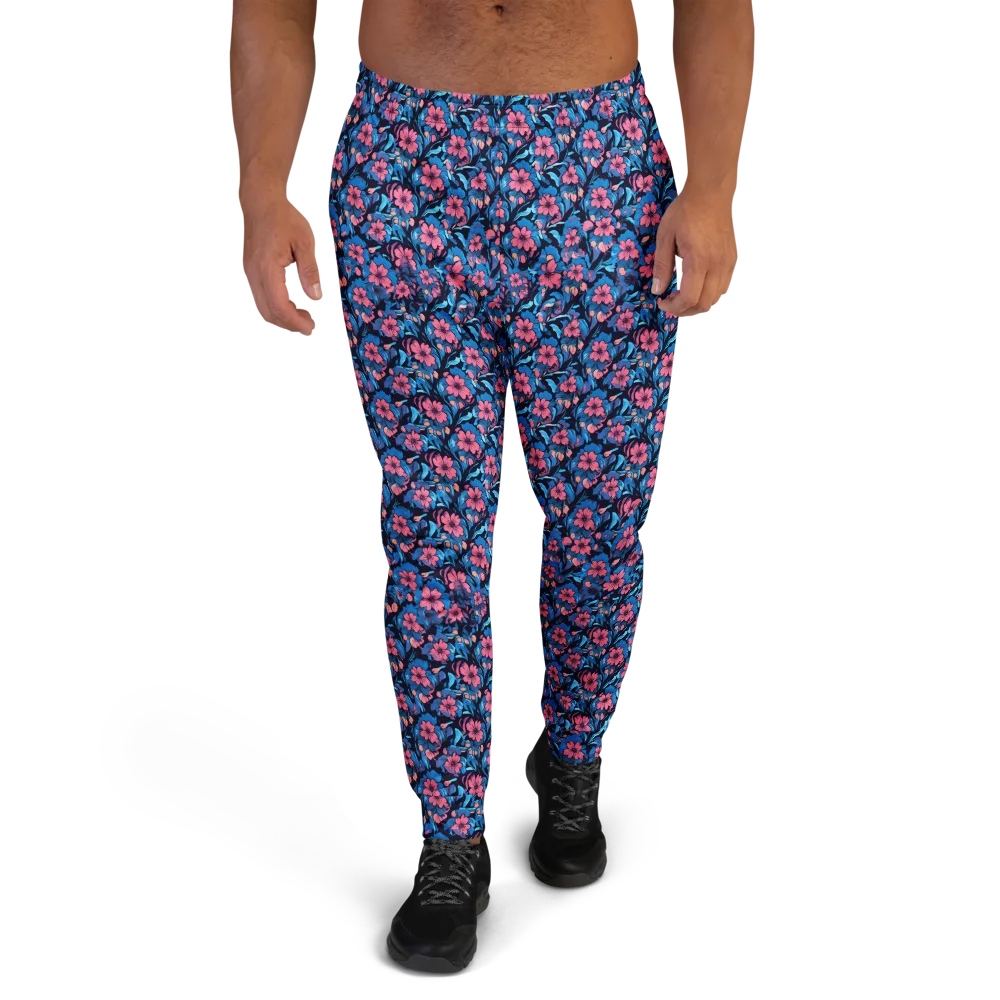 Neon Nightgarden on Men's Joggers — Front