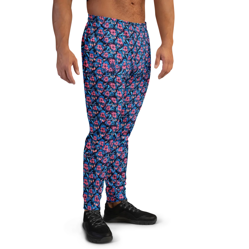 Neon Nightgarden on Men's Joggers — Right