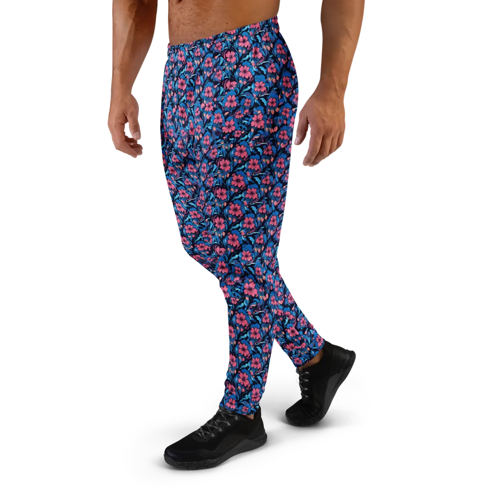 Neon Nightgarden on Men's Joggers — Left