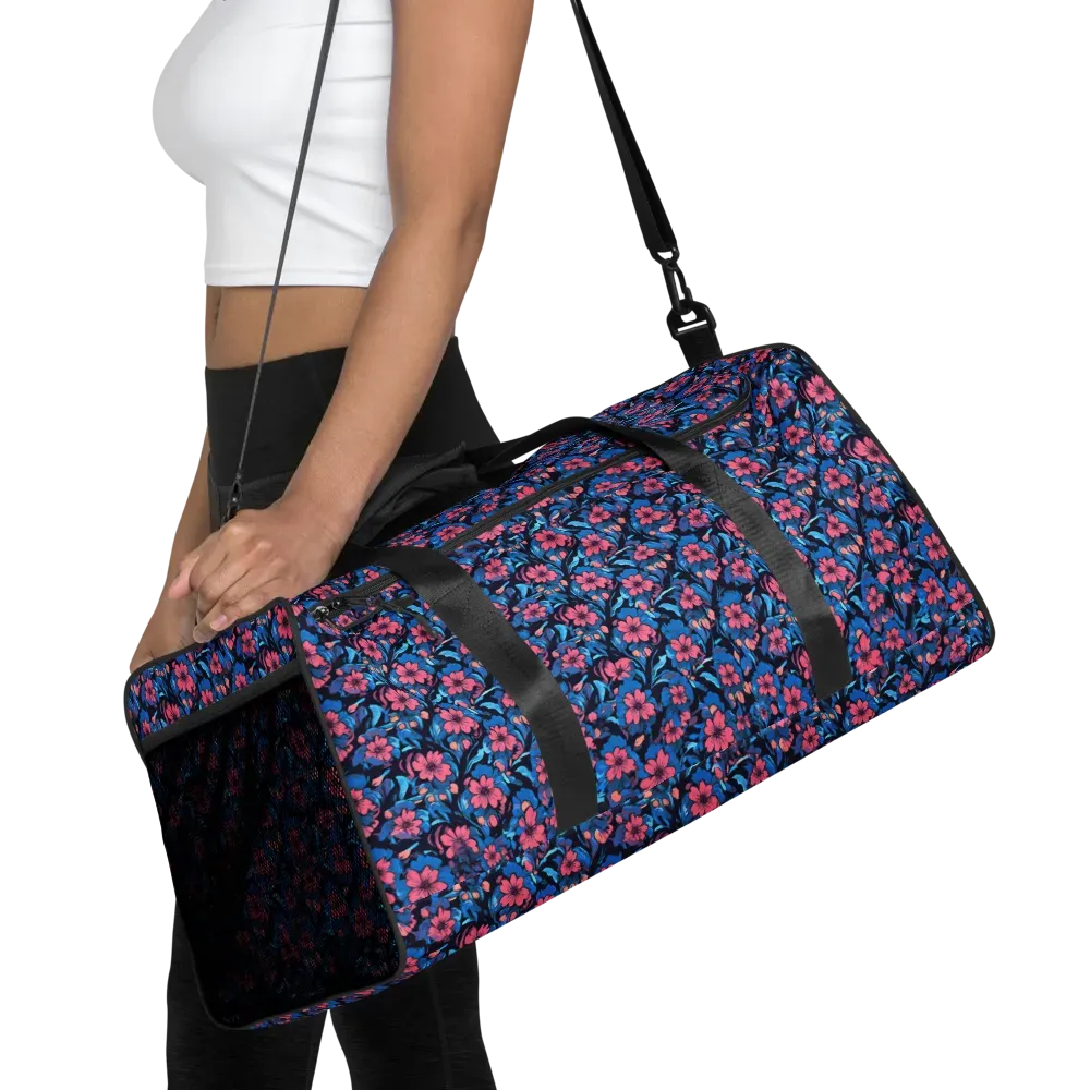 Neon Nightgarden on Duffle Bag — Front