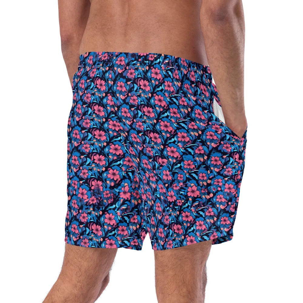 Neon Nightgarden on Swim Trunks — Right Back