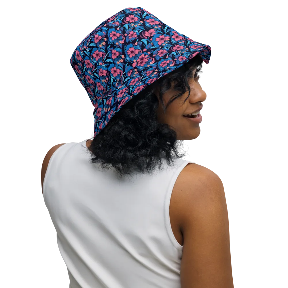 Neon Nightgarden on Reversible Bucket Hat — Right Outside