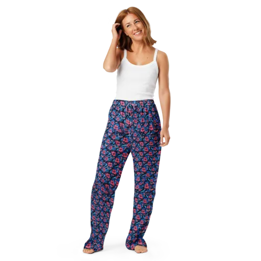 Neon Nightgarden on a Women's Pajama Pants