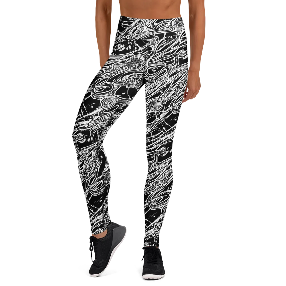 Inkwood Spiral on Yoga Leggings — Front