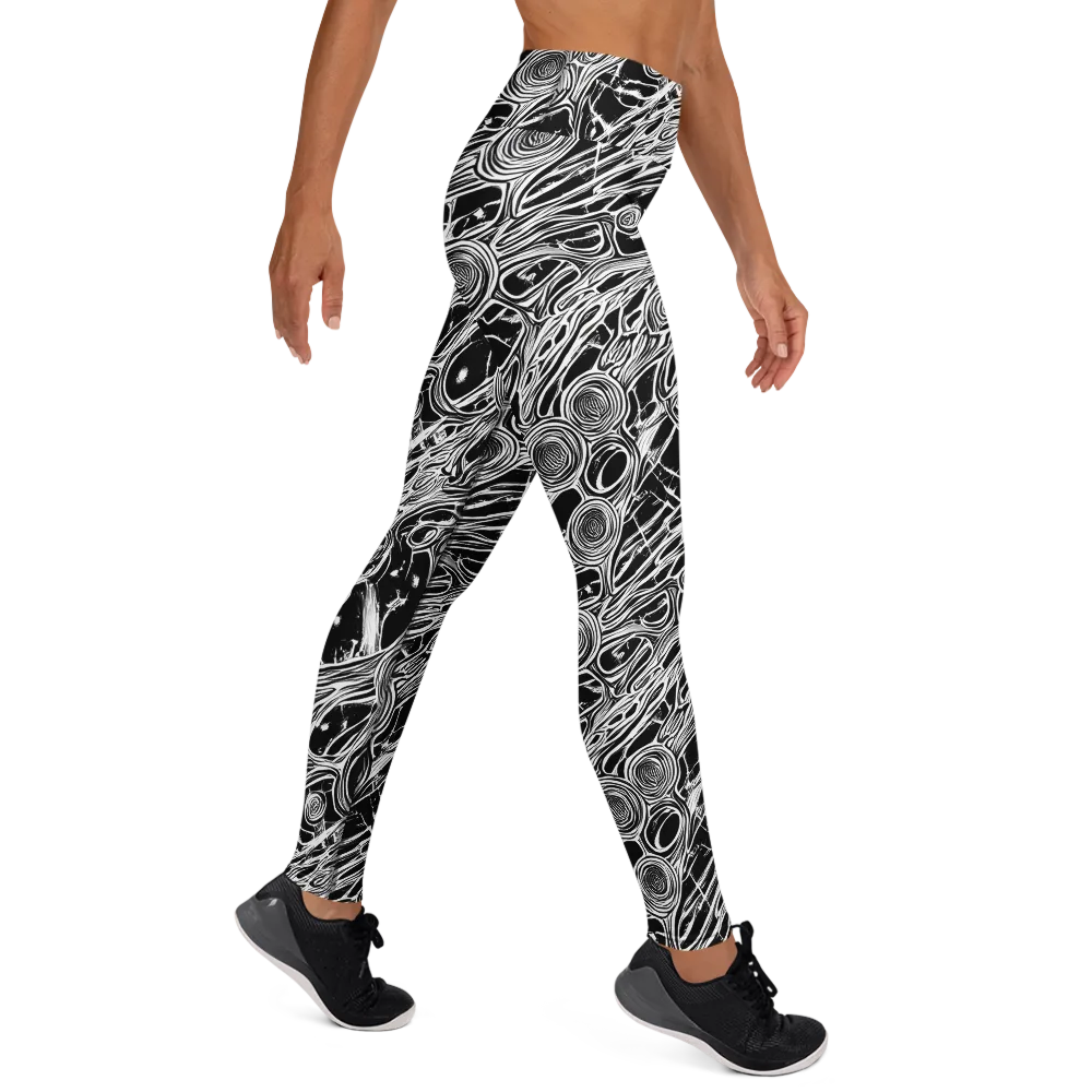 Inkwood Spiral on Yoga Leggings — Right