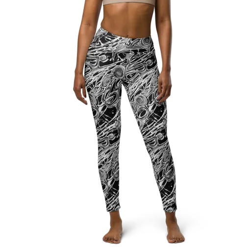 Inkwood Spiral on a Yoga Leggings