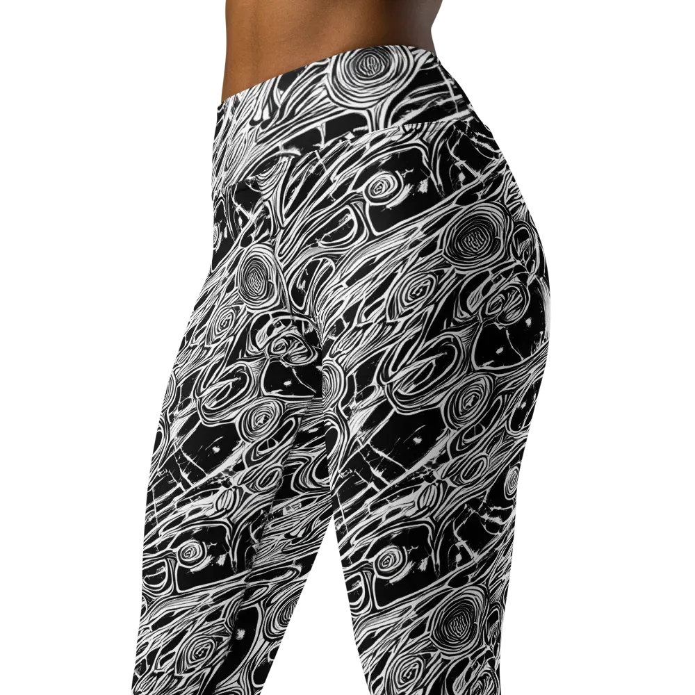 Inkwood Spiral on Yoga Leggings — Left Front