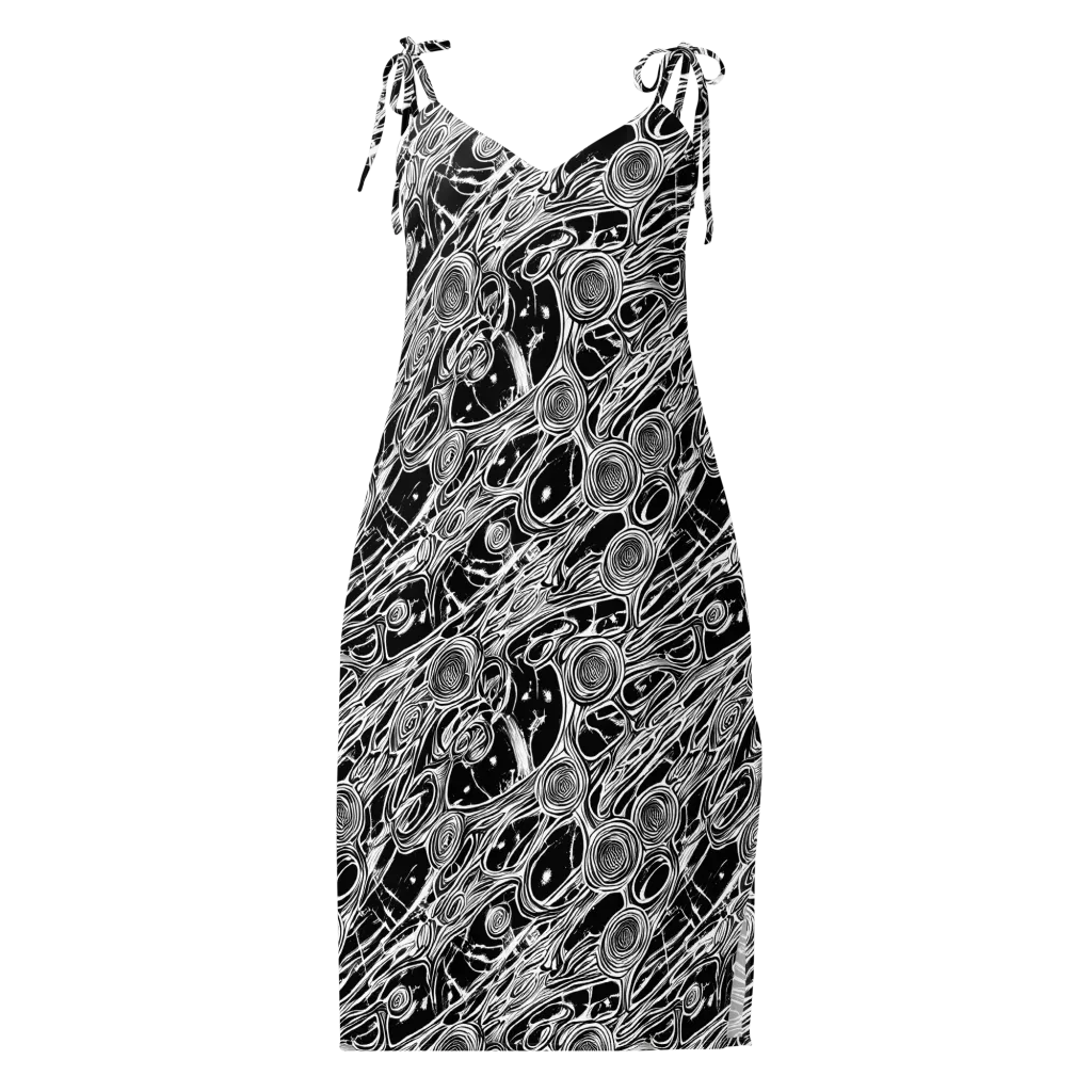 Inkwood Spiral on Slip Dress — Front