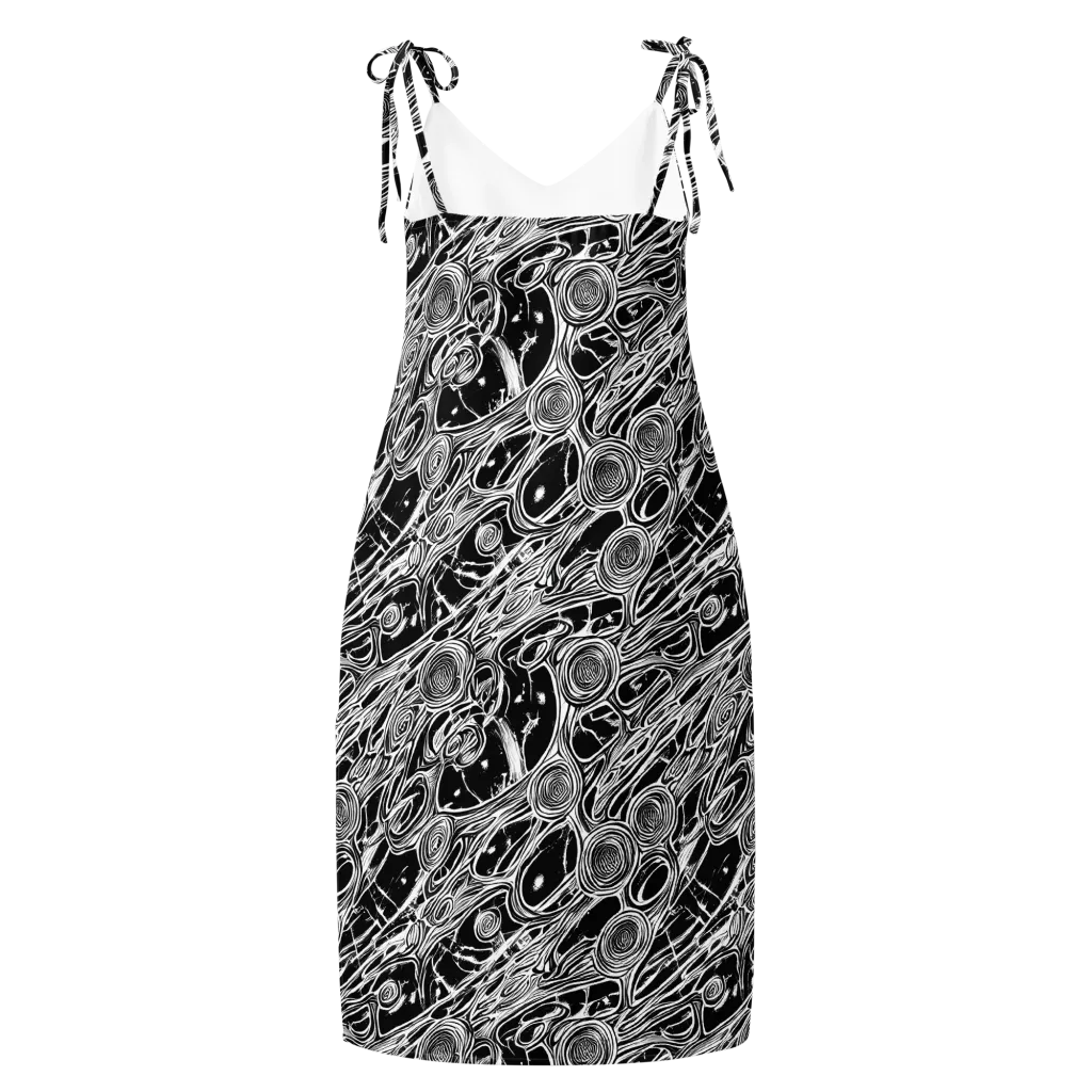 Inkwood Spiral on Slip Dress — Back