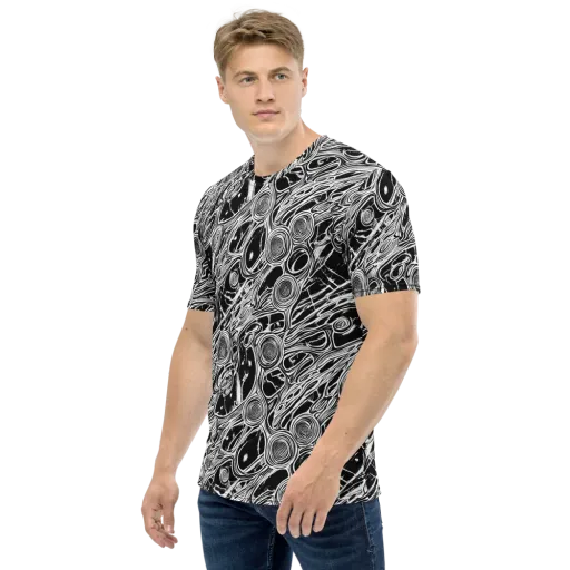 Inkwood Spiral on a Men's Crew Neck T-Shirt
