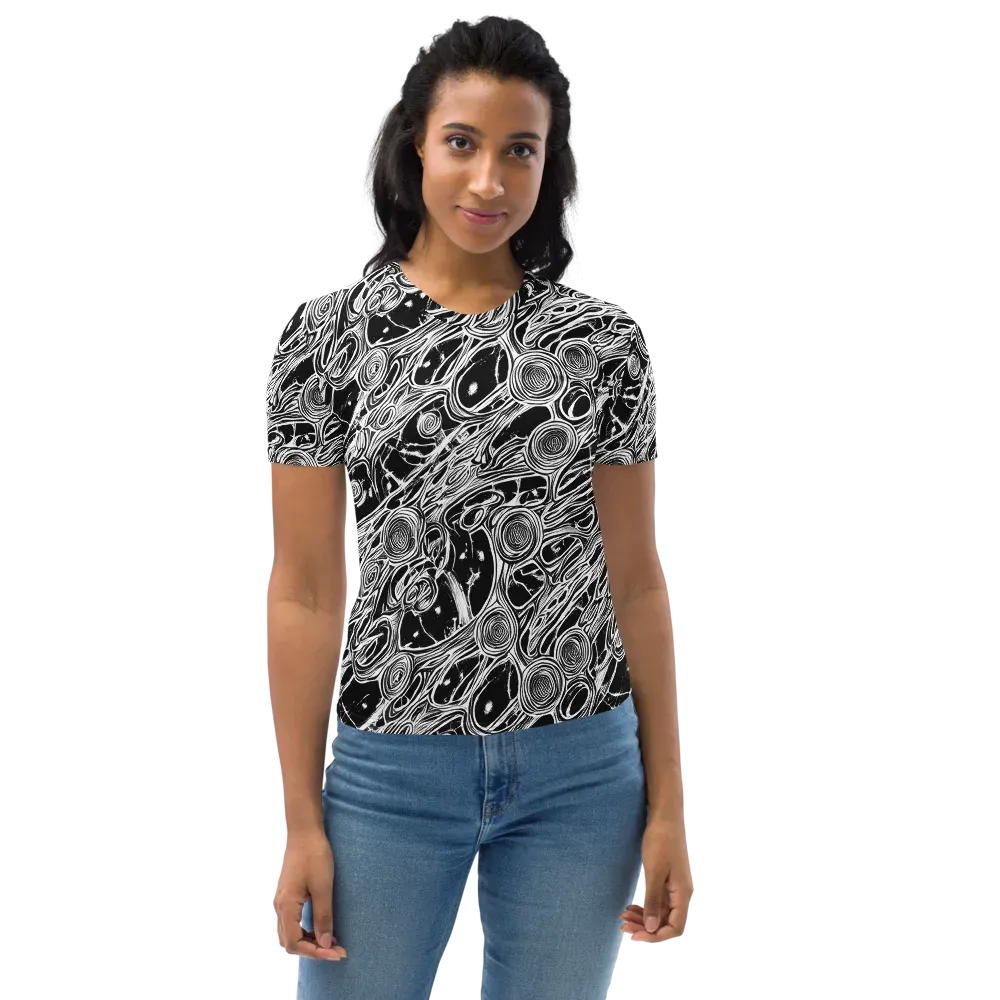 Inkwood Spiral on Women's Crew Neck T-Shirt — Front
