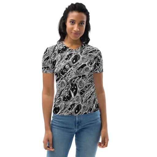 Inkwood Spiral on a Women's Crew Neck T-Shirt