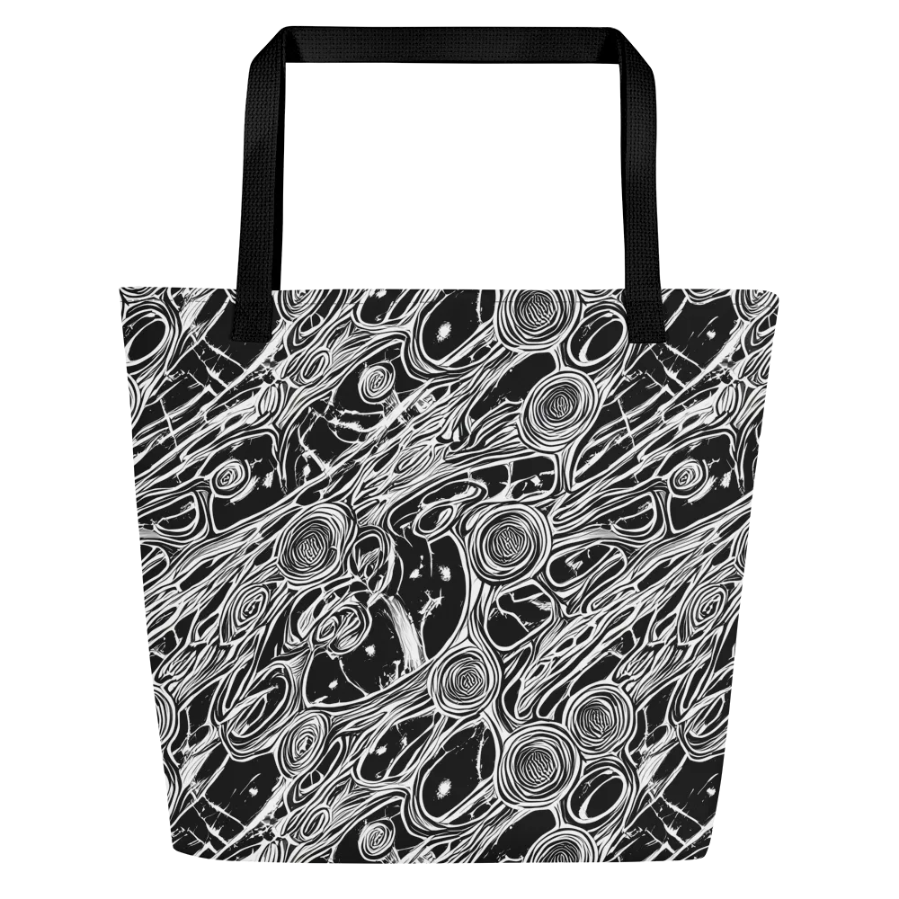 Inkwood Spiral on Large Tote Bag W/ Pocket — Front