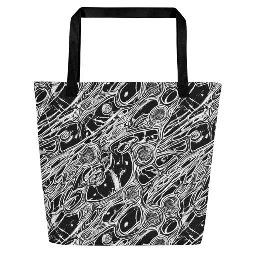 Inkwood Spiral on a Large Tote Bag W/ Pocket