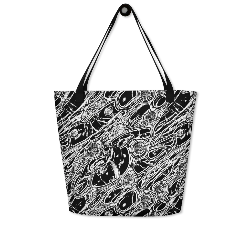 Inkwood Spiral on Large Tote Bag W/ Pocket — Front