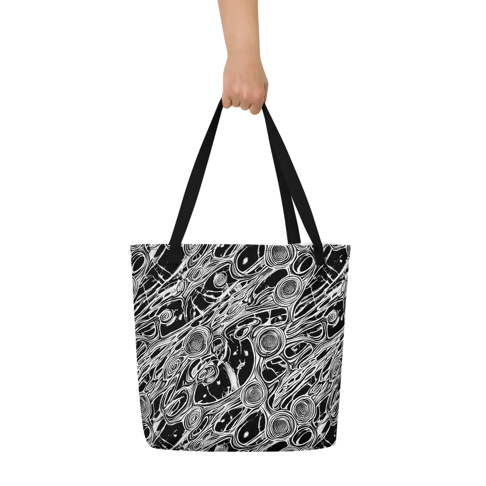 Inkwood Spiral on Large Tote Bag W/ Pocket — Front
