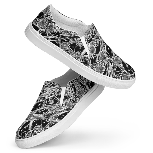 Inkwood Spiral on a Women's Slip-On Canvas Shoes
