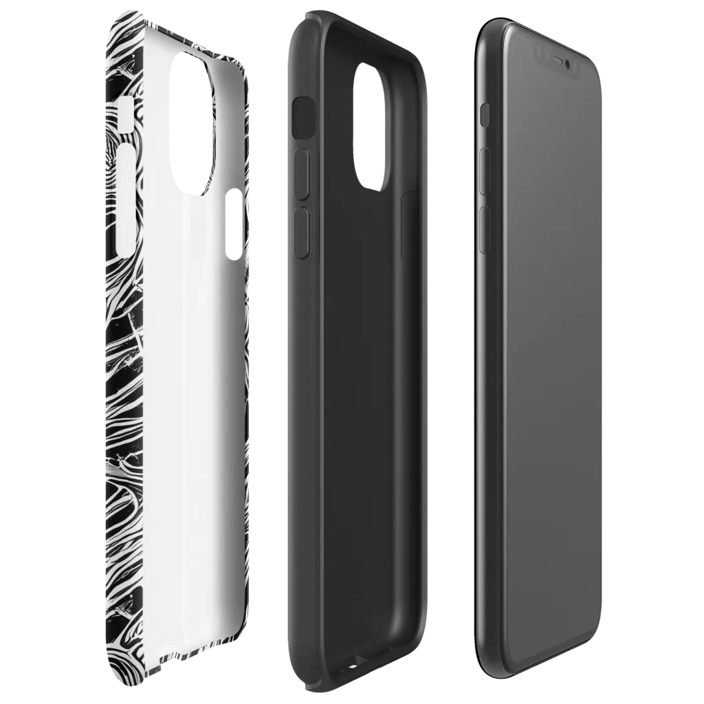 Inkwood Spiral on Tough Case for iPhone® — Right