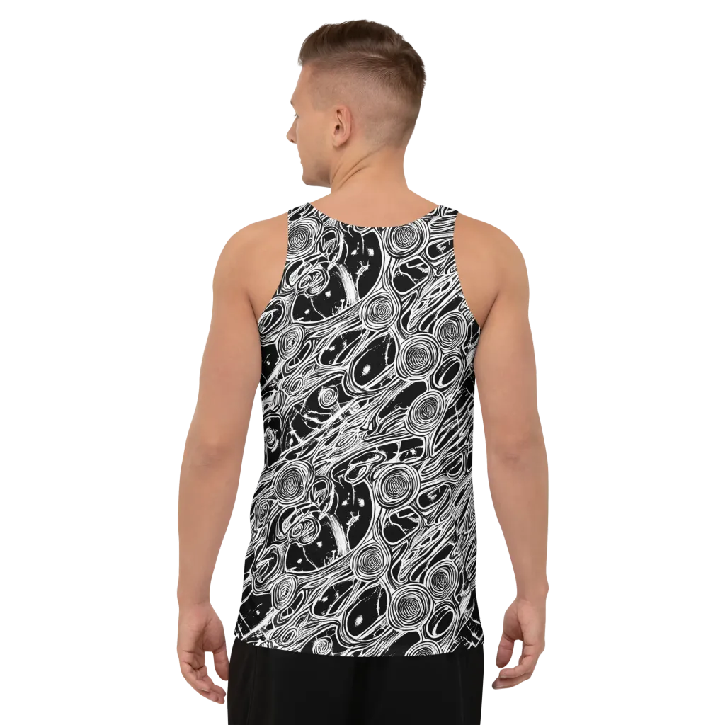 Inkwood Spiral on Men's Tank Top — Back
