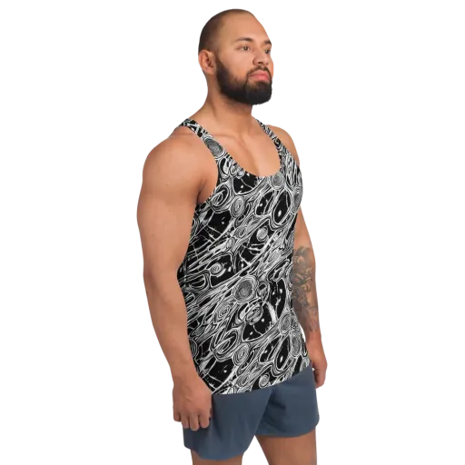 Inkwood Spiral on a Men's Tank Top