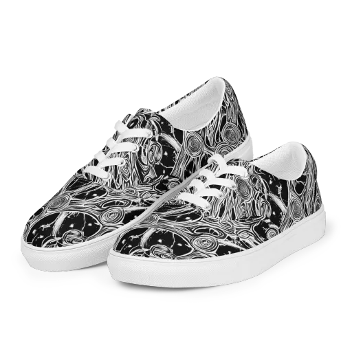 Inkwood Spiral on a Men's Lace-Up Canvas Shoes