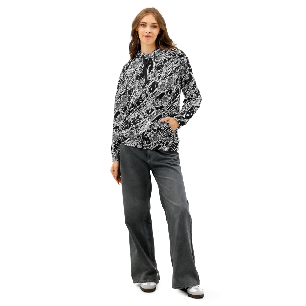 Inkwood Spiral on Cotton Hoodie — Front